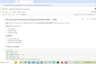 provide actionable business insights with sql, python, and reports