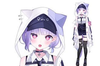 design and rig live2d model 2d vtuber model vtuber rigging live2d vtuber model