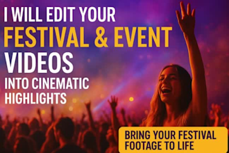 edit your youtube festival and event videos with cinematic effects