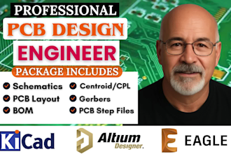 deliver pcb design pcb schematic of circuit board design in altium kicad easyeda