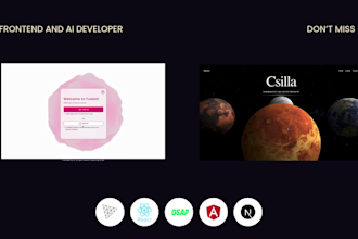 build an interactive frontend with threejs and stunning animations