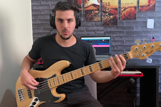 record professional bass guitar track for your song