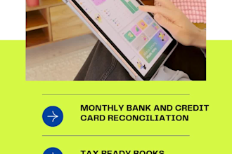 do monthly bookkeeping with financial reports
