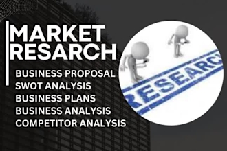 do market research, swot and competitor analysis, business plan, market trends