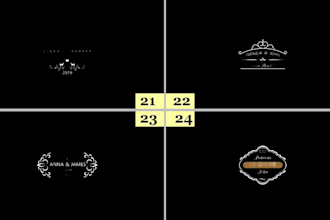 create a beautiful professional wedding intro title of your choice from 500 temp