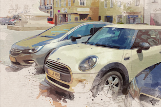 turn your photo into an amazing watercolor drip animation