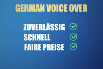 record your male german voice over