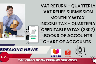 do bookkeeping of online sellers, coaches, and individuals