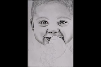 draw realistic pencil portrait in 24 hours