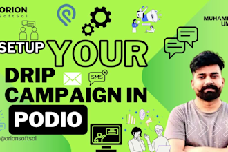 help you for your podio drip campaign or podio automated sequence
