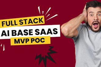 build scalable ai saas website, mobile app ai saas rag chatbot, ai mvp startup