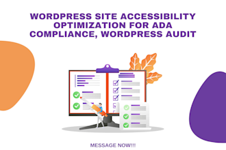 do wordpress site accessibility optimize website develop ada compliance audit