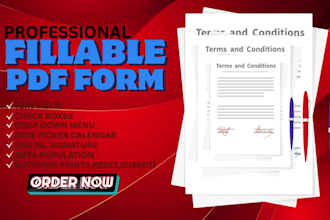 create design make convert build make format craft  recreate fillable pdf form