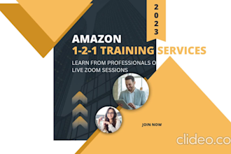 provide amazon walmart fba 1 to 1 training with live screen sharing