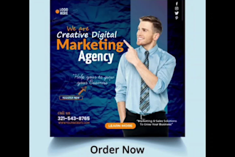 design social media post layout leaflet poster design for u