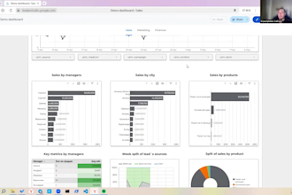 do a dashboard in google data studio