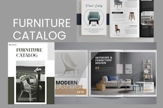 design product catalog, lookbook, brochure, catalogue, sell sheet, one sheet