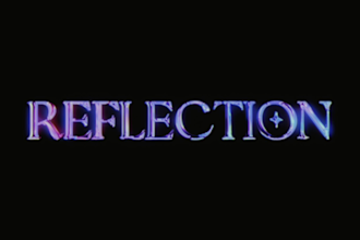 make an iridescent chrome reflection effect