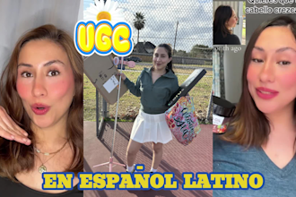 contenido ugc auténtico, en español para tu marca o producto
