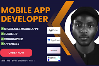 develop no code mobile apps with goodbarber thunkable and appsheet