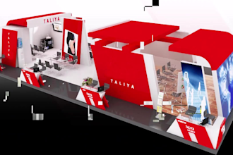 design your 3d trade show booth, exhibition stand