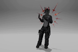 create 3d vrchat avatar, edits and add custom toggles and features for vrchat