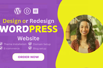 design wordpress website bluehost godaddy hostinger siteground namecheap ionos