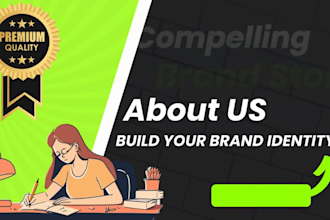 write best about me, about us page, brand story, why us, mission, vision, bio