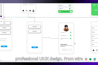 design a professional and realistic mobile app mockup for IOS and android