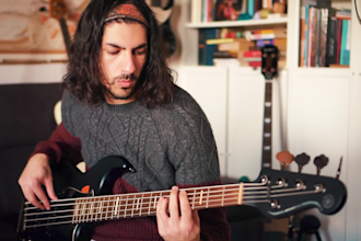 record bass lines, bass grooves or bass loops for your songs