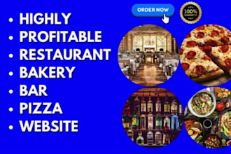 design restaurant bakery reservation bar seafood cafe pizza chef food website
