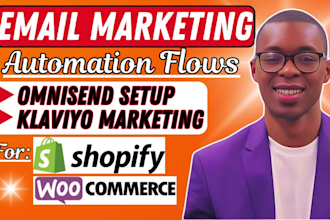 design setup mailchimp klaviyo email flow SMS omnisend automation email template