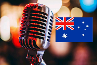 record a australian male voice over as native speaker