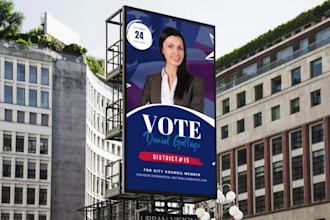 do winning urgent political campaign flyer and posters, banners, sign design