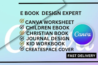 ebook design work book canva worksheet children ebook christian book book cover
