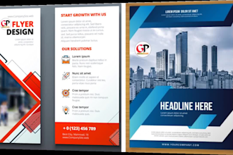 design your company brochure, flyer, and trifold brochure