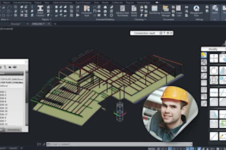 do tekla steel structure detailing steel drawing, steel fabrication design