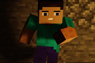 make you a minecraft animation for your content