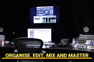 professionally organize, edit and mix your podcast