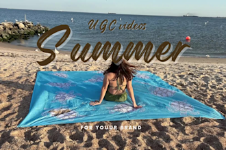 create summer ugc videos by the beach or pool for your brand