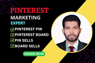 manage pinterest account with SEO optimized pins and boards