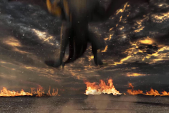 create dragon fire logo intro in full HD