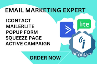 design icontact, mailerlite, squeeze page, active, drip campaign, kvcore