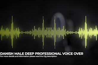 record a professional deep male danish voice over