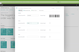 create a barcode generator report for shipment