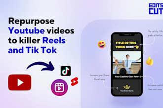 repurpose your youtube videos to reels, tiktoks and shorts