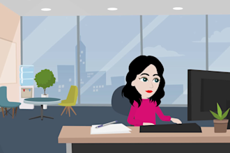do custom 2d animation, cartoon or explainer video