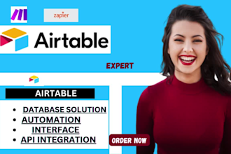 be your airtable automation, integration, api solutions, database expert