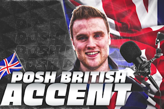 do funny posh british john cleese style voice over for you