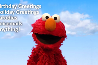 do a voiceover impression of elmo for you